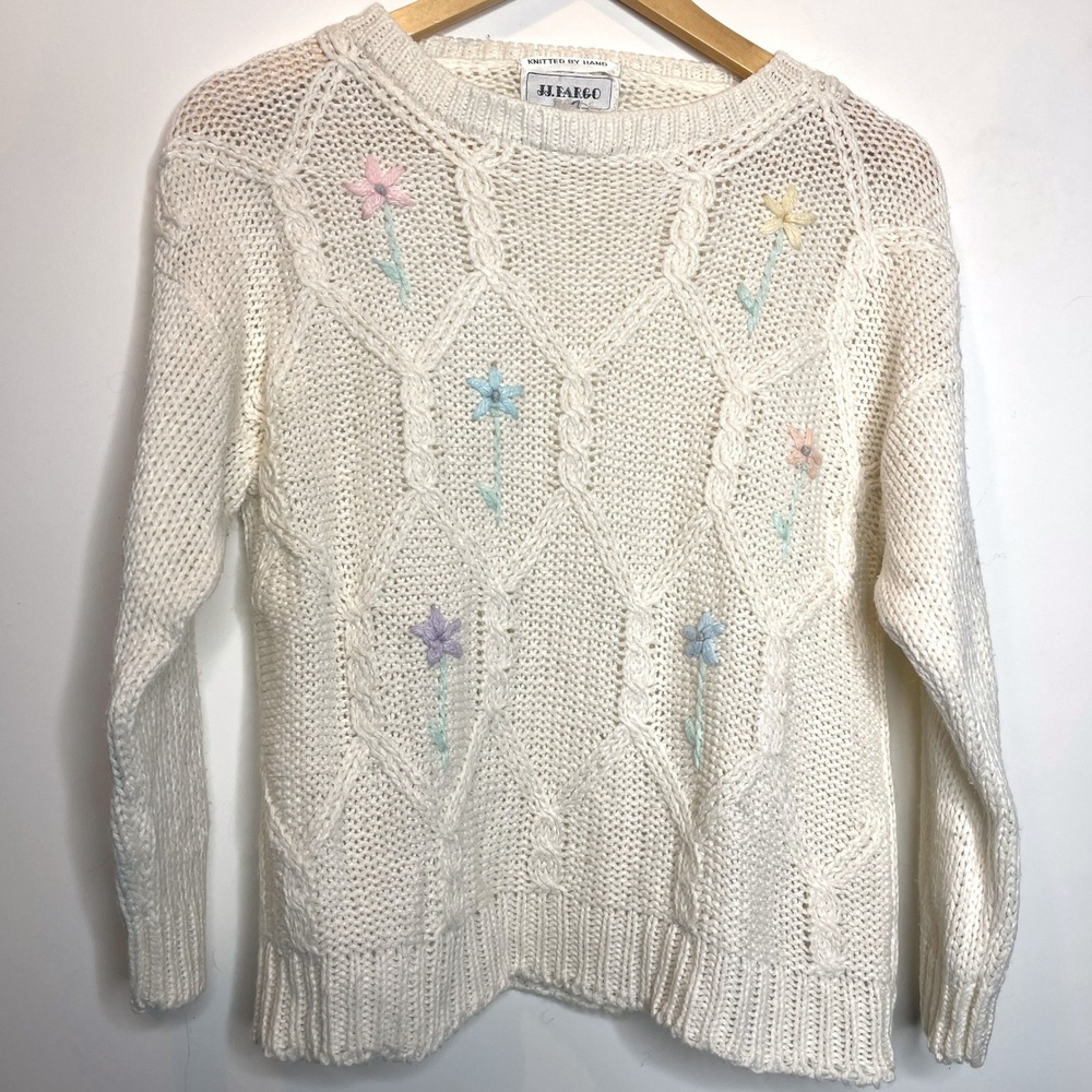 Vintage Cottagecore‎ Spring Easter Floral Sweater
